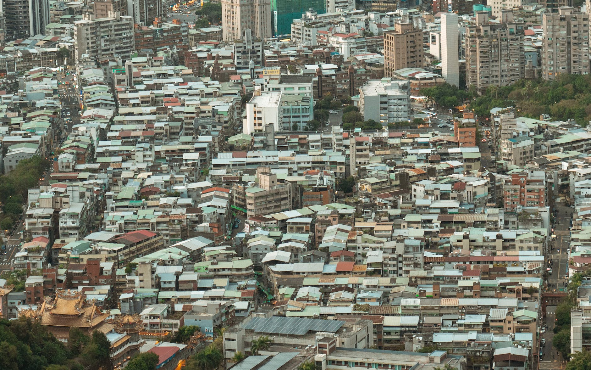 city rooftop skyline building
