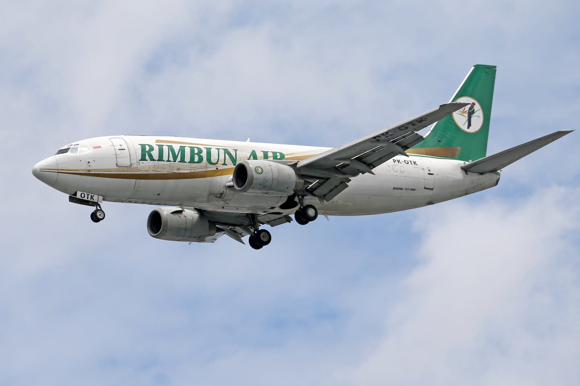 close up of a commercial aircraft